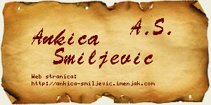 Ankica Smiljević vizit kartica